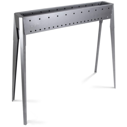 BBQ INOX 80 cm breed met Grill (Luxe Editie)